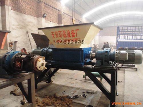 天奇高強力雙軸撕碎機 多功能金屬撕碎設備實現(xiàn)高產(chǎn)高效